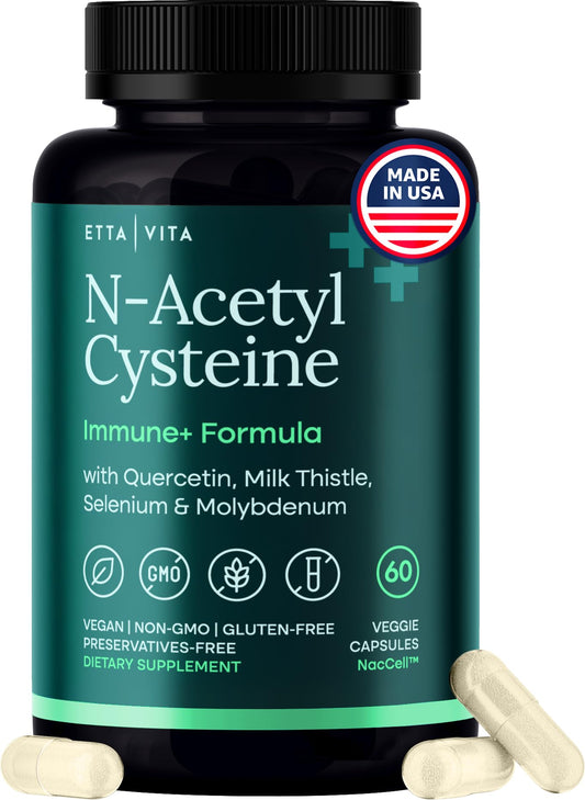 Etta Vita NAC 600 detox bottle for daily wellness and detox support