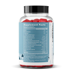 Close-up of Eu Natural Conception for Her 75-count bottle and gummies