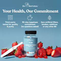 Reclosable packaging for Eu Natural Conception for Her cruelty-free gummies