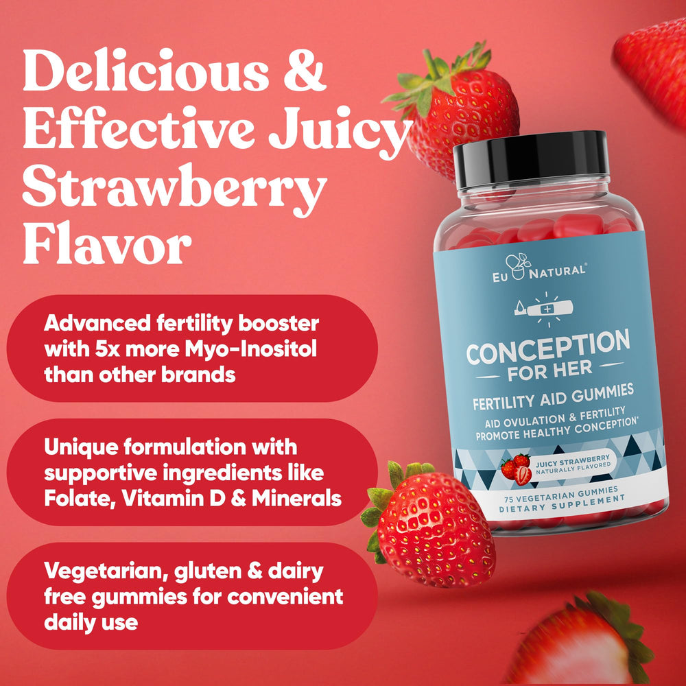 Pouring Eu Natural Conception for Her gummies for easy daily use