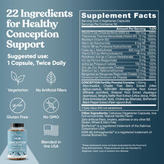 Eu Natural Conception for Her ingredients blend showcases vibrant nutrient profile.