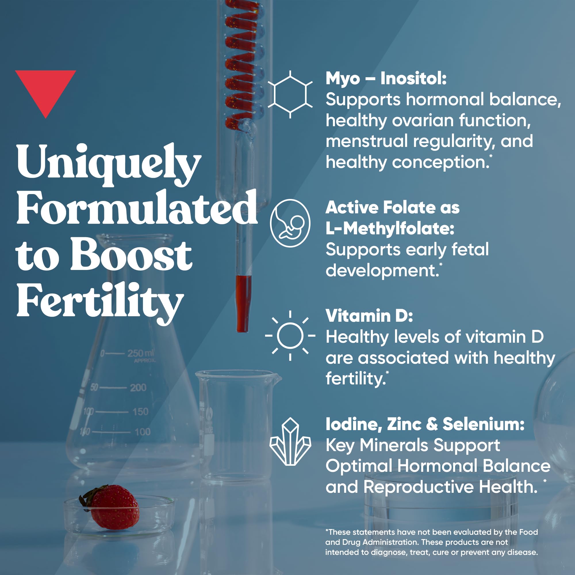 Eu Natural Conception for Her packaging showing 75 count and vegan formula