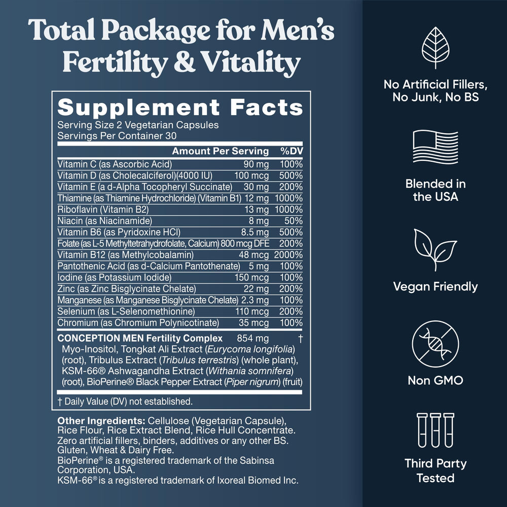 Eu Natural Conception for Him black pepper extract boosts absorption