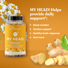 Eu Natural My Head bottle on desk ready for daily use