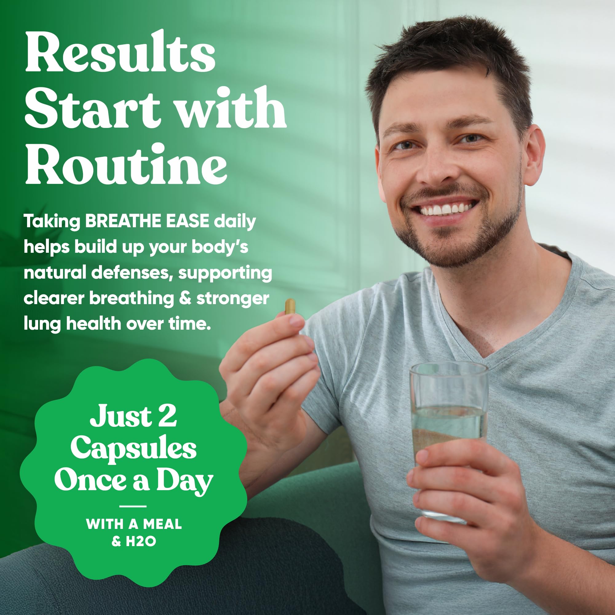 Eu Natural Nettle leaf capsules shown as part of the natural support.