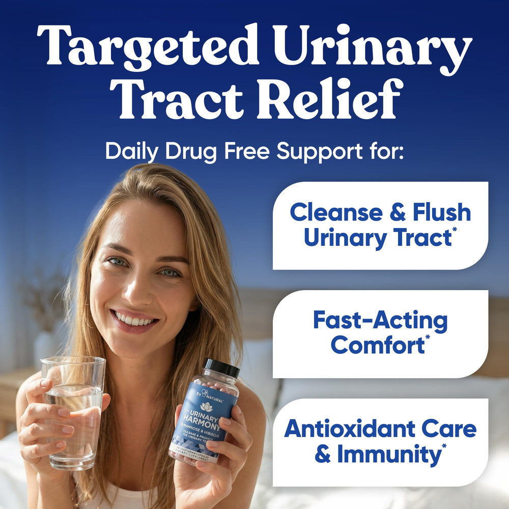 Label detail highlights clinical-strength formulation for trusted urinary wellness.