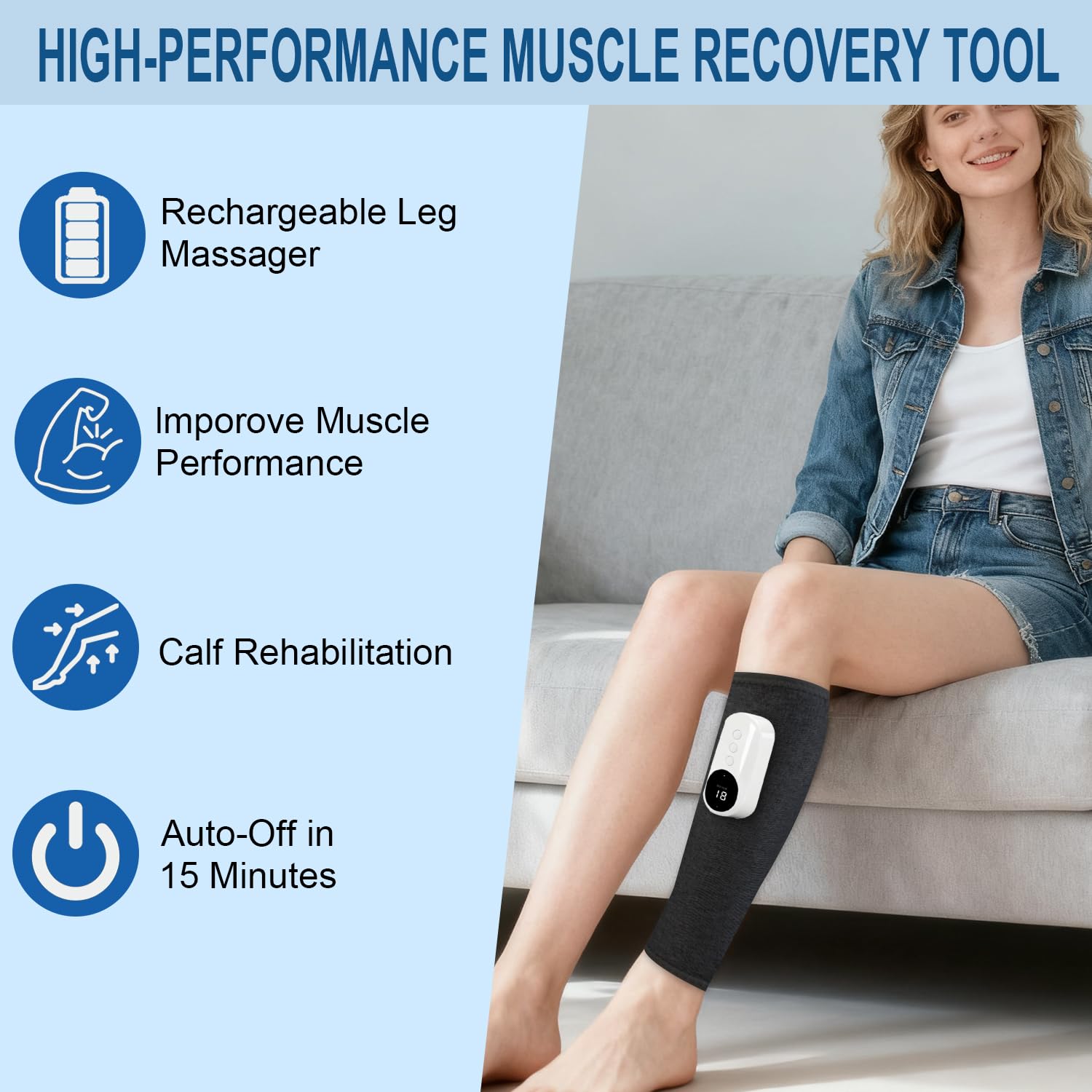 Eulay memory function saves your preferred massage settings.