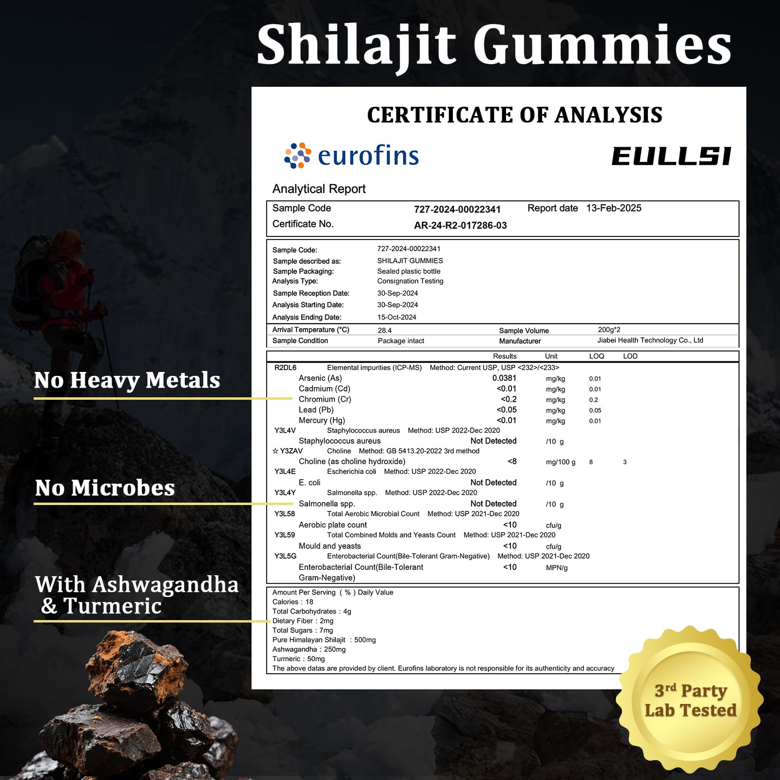 Eullsi Ashwagandha gummies bottle front for wellness routine