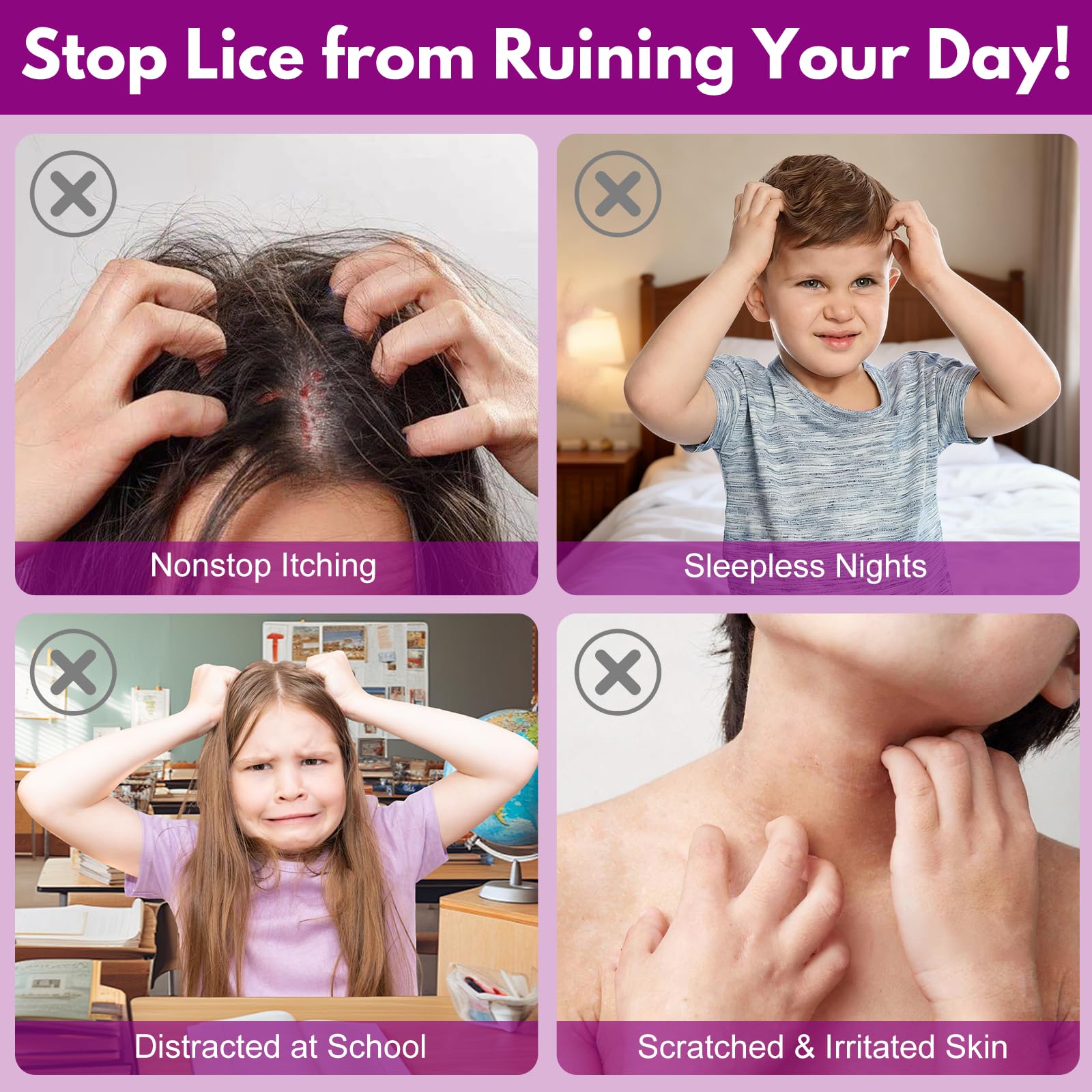 Family-safe Euphea packaging signals prescription-strength care for lice