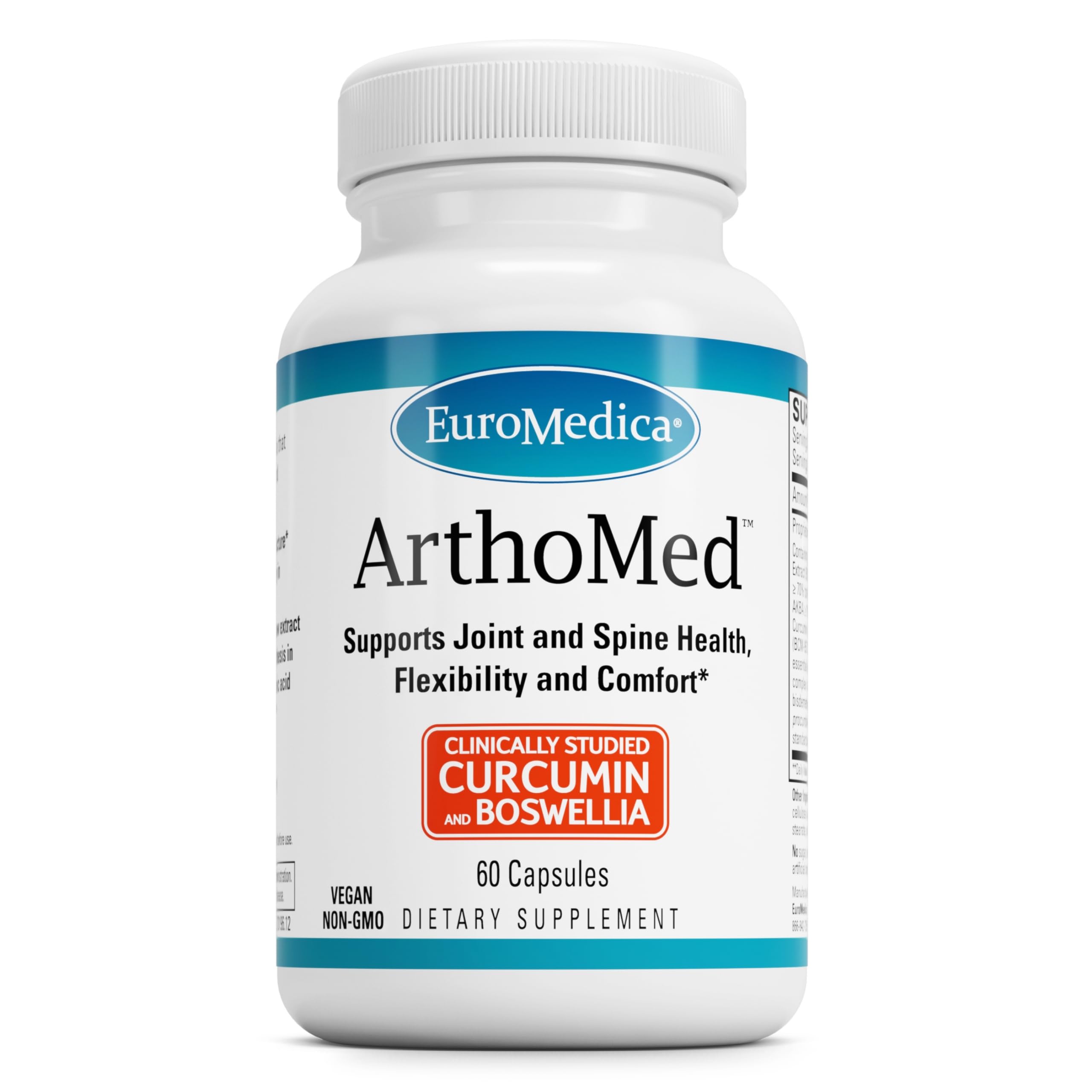 Euromedica ArthoMed bottle front view showing branding and capsule format