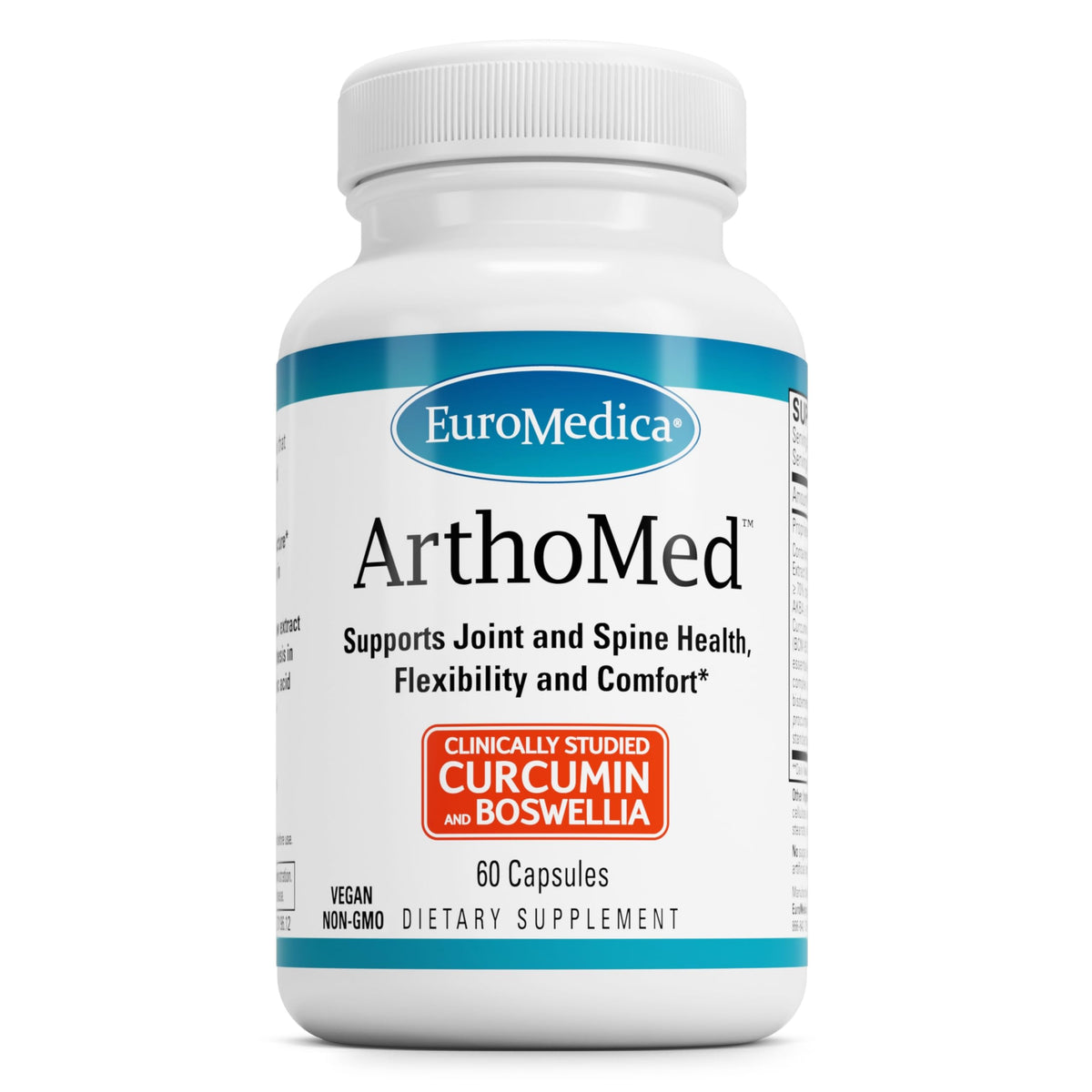 Euromedica ArthoMed bottle front view showing branding and capsule format