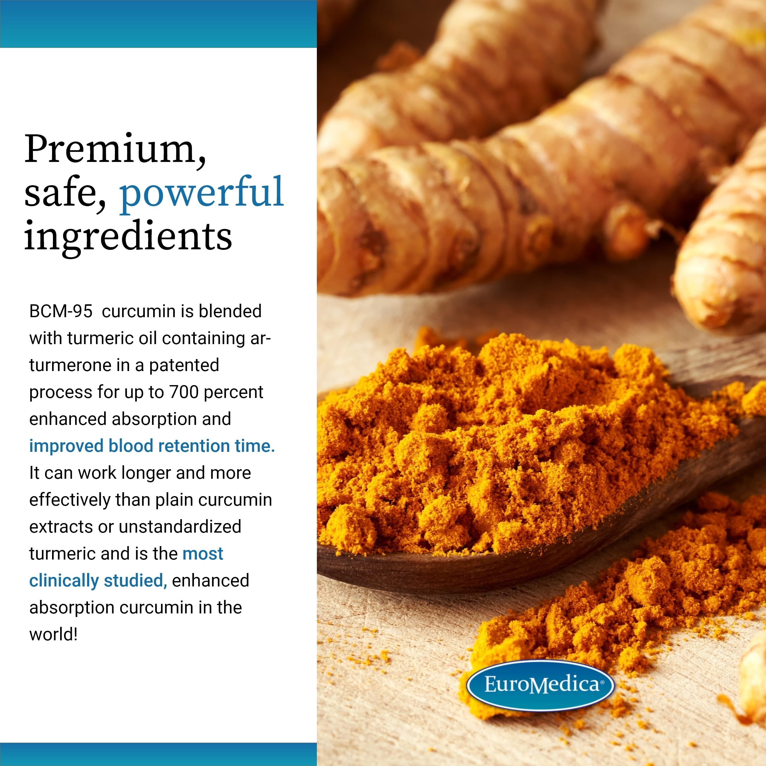 EuroMedica Curaphen Extra Strength boswellia standard image emphasizes joint comfort potential.