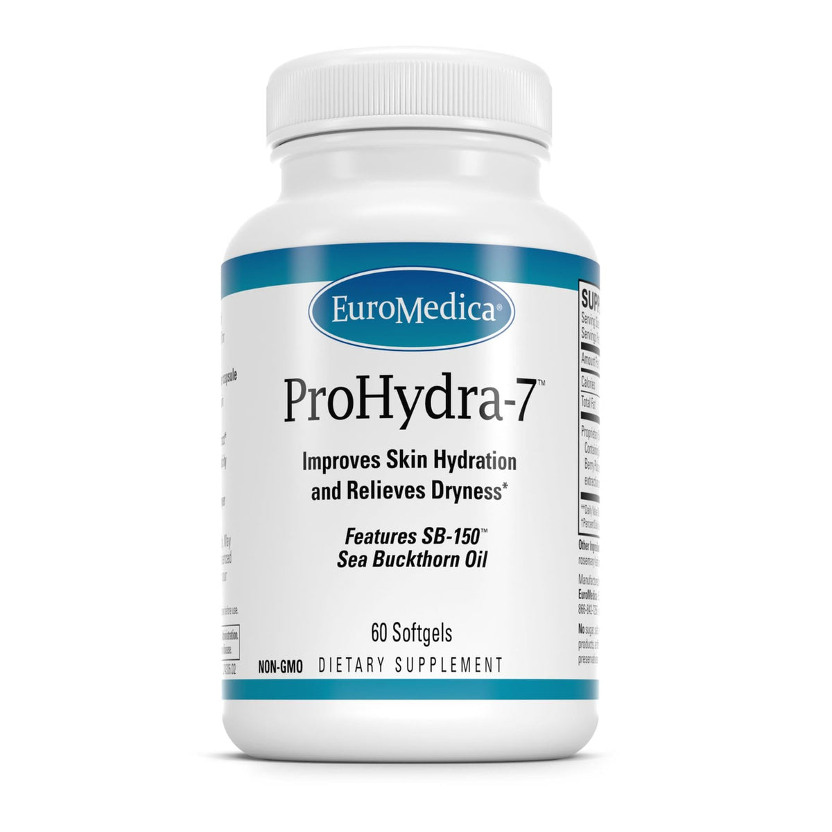 EuroMedica ProHydra-7 sea buckthorn oil softgel for skin hydration