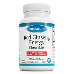 EuroMedica Red Ginseng Energy bottle with HRG80 supports daily focus.