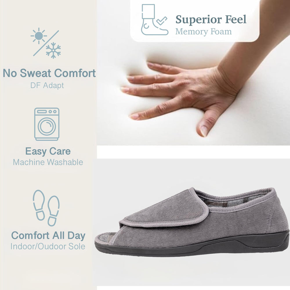 EUROPEAN SOFTEST adjustable hook-and-loop strap for secure fit.