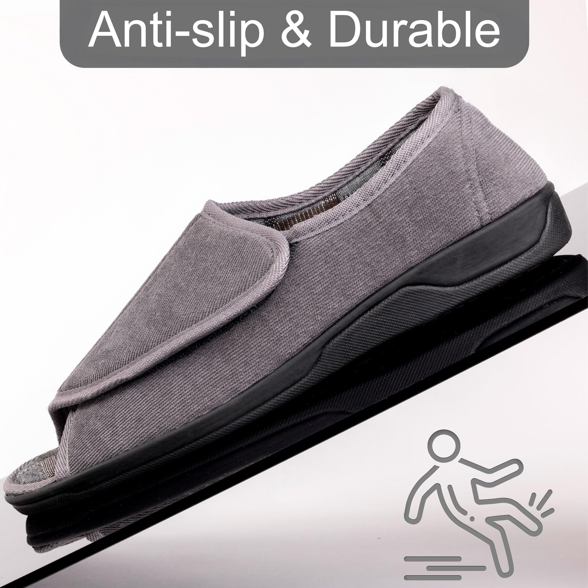 EUROPEAN SOFTEST non-slip rubber sole offers reliable indoor traction.