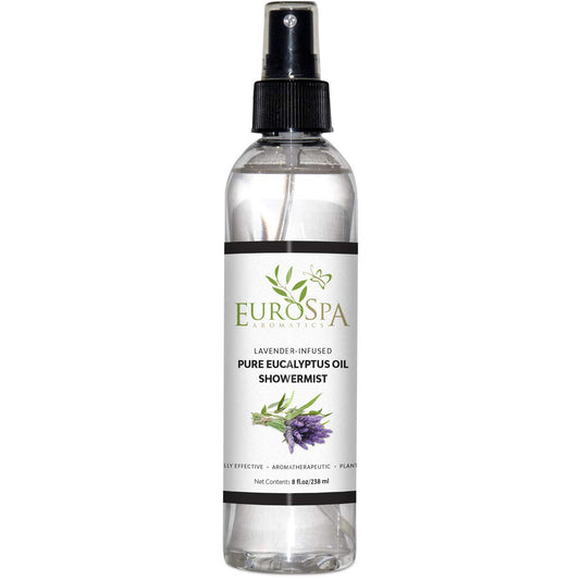EuroSpa Aromatics Pure Eucalyptus Oil bottle for home spa and shower