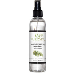 EuroSpa Aromatics pure eucalyptus oil showermist bottle for a refreshing spa-at-home experience