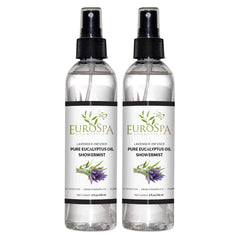 EuroSpa Aromatics pure eucalyptus ShowerMist bottle for uplifting shower aromatherapy