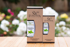 EuroSpa Aromatics ShowerMist spray head disperses refreshing eucalyptus aroma.
