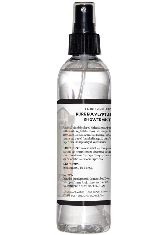 EuroSpa Aromatics eucalyptus oil steam room diffuser creates an invigorating shower ambience