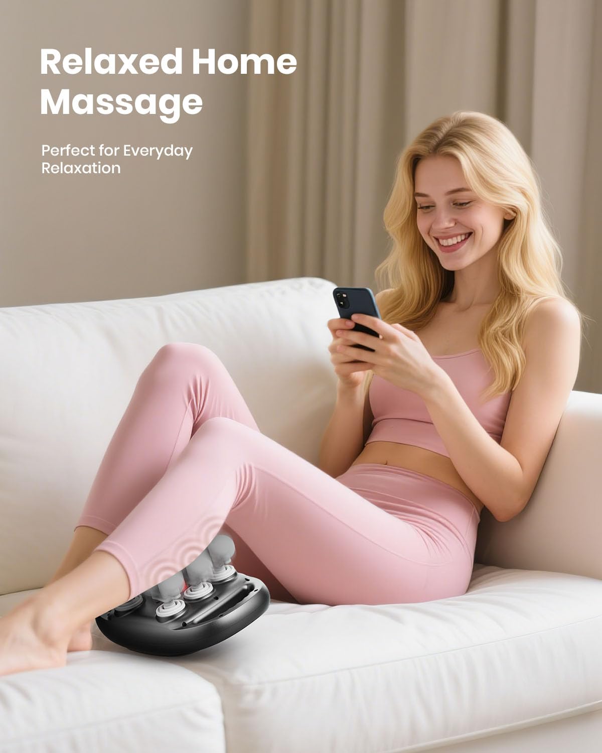 EURPMASK portable massage gun ideal for home, gym, or travel.