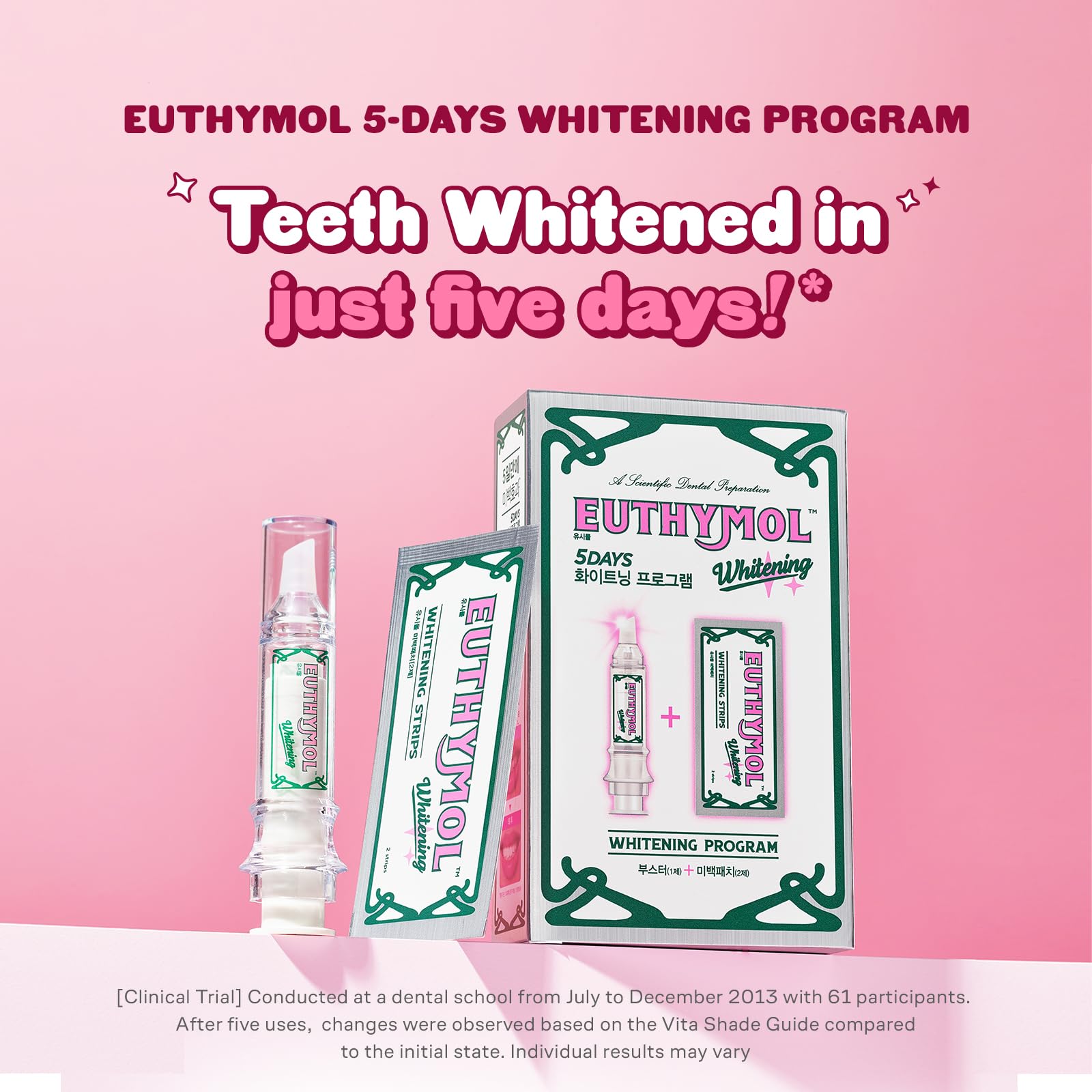 Euthymol booster gel applied evenly for daily whitening routine