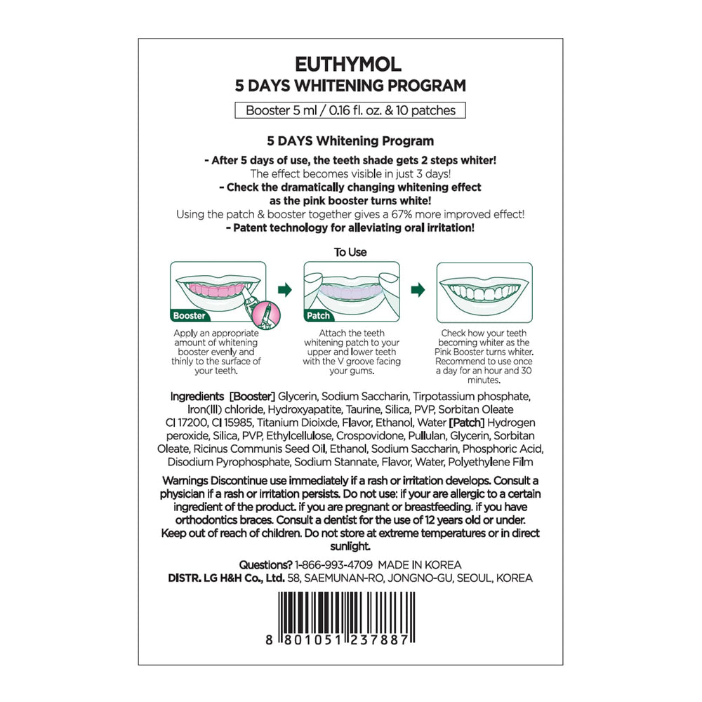 Euthymol helps reduce coffee and tea stains with regular use