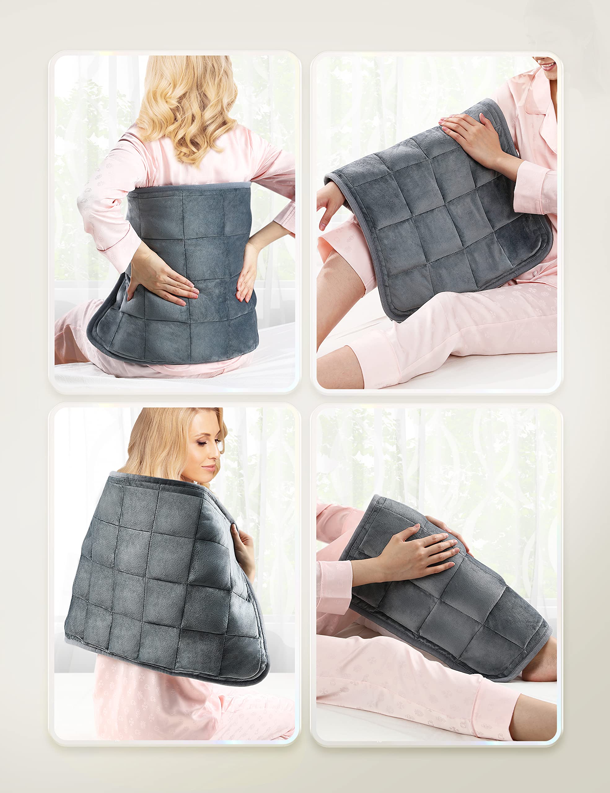 Evajoy wide coverage pad ideal for shoulders and legs.