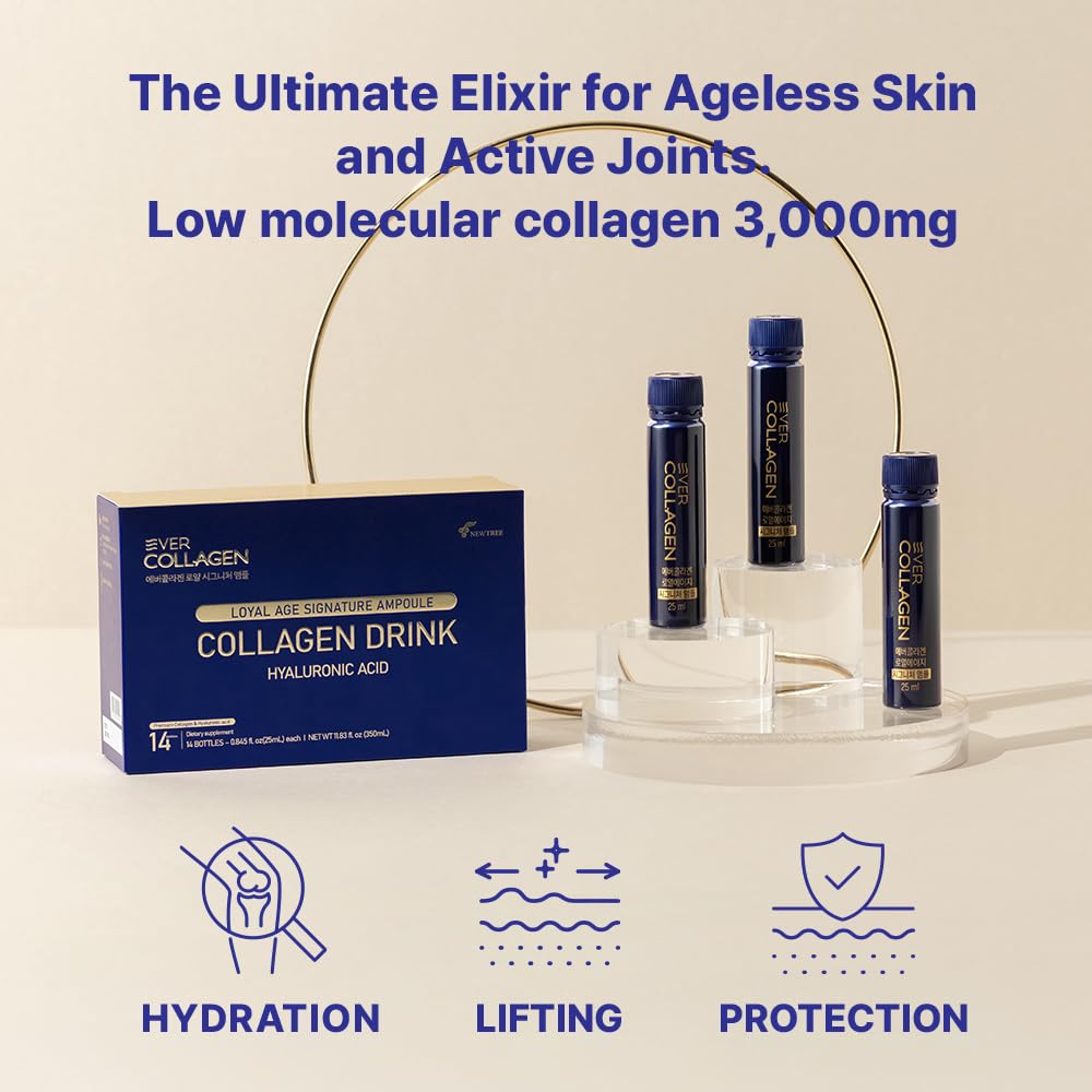 Ampoule bottle cap design for mess-free on-the-go nourishment with EVER COLLAGEN.