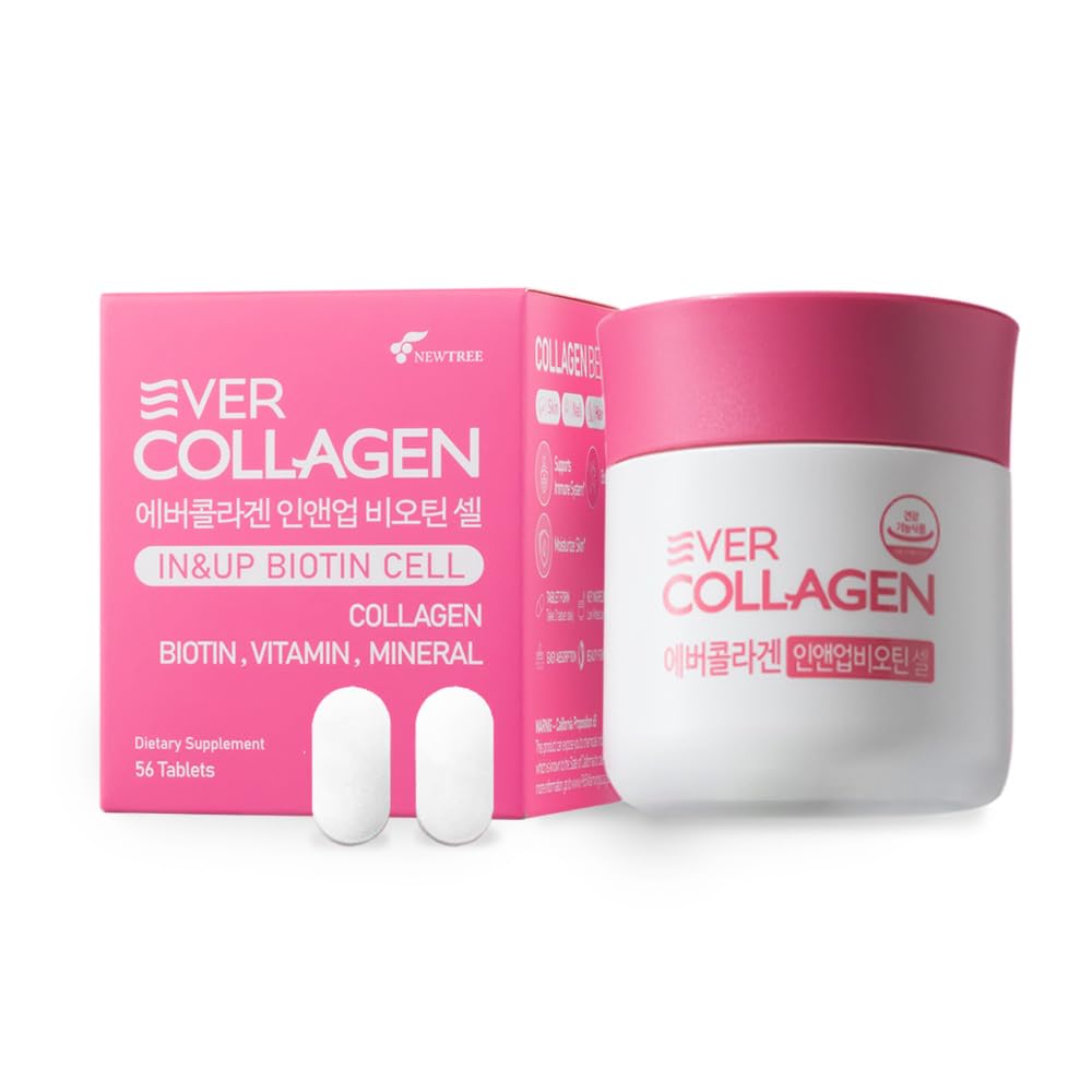Ever Collagen Time bottle closeup for daily skin support.