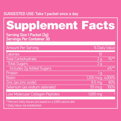 EVER COLLAGEN TIME daily routine shot with sachets and beverage.