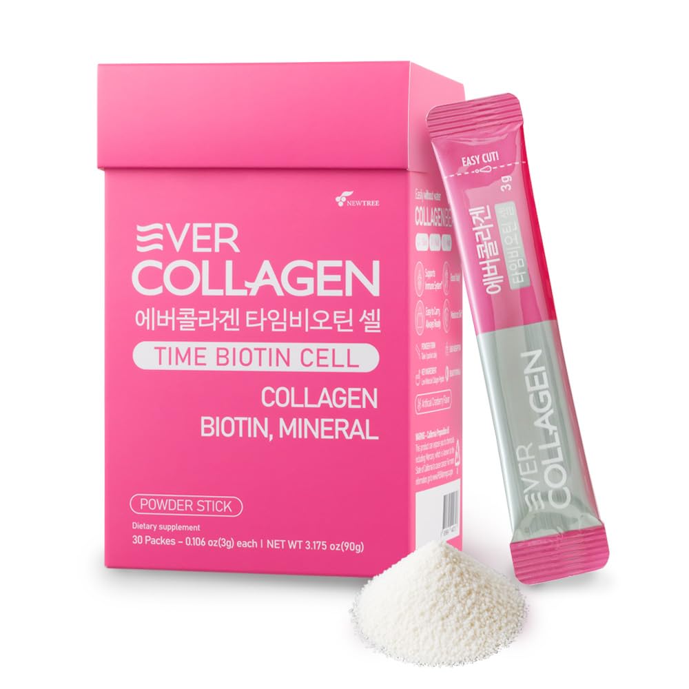 EVER COLLAGEN TIME low-molecular-weight collagen stick for on-the-go beauty support.