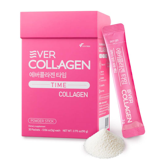 Ever Collagen Time NewTree apple flavor packet for on-the-go beauty support.