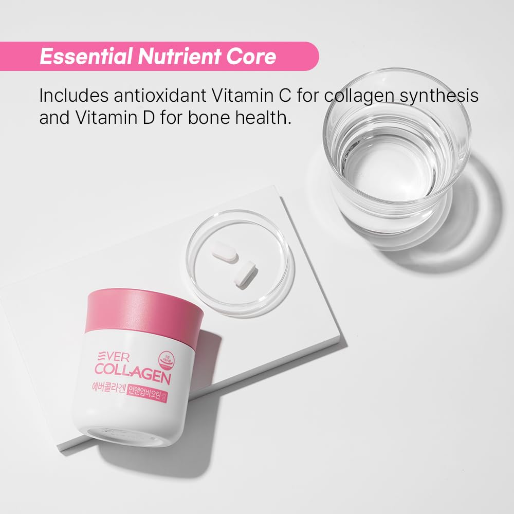 Ever Collagen Time supplement case open for on-the-go use.