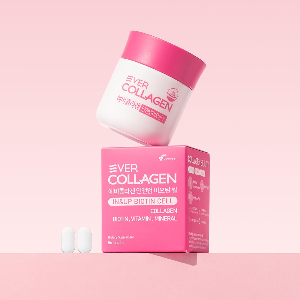 Ever Collagen Time tablets front view for easy daily dose.
