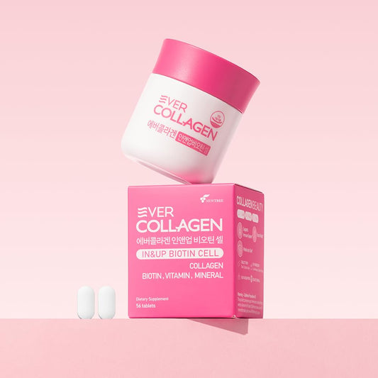 Ever Collagen Time tablets front view for easy daily dose.