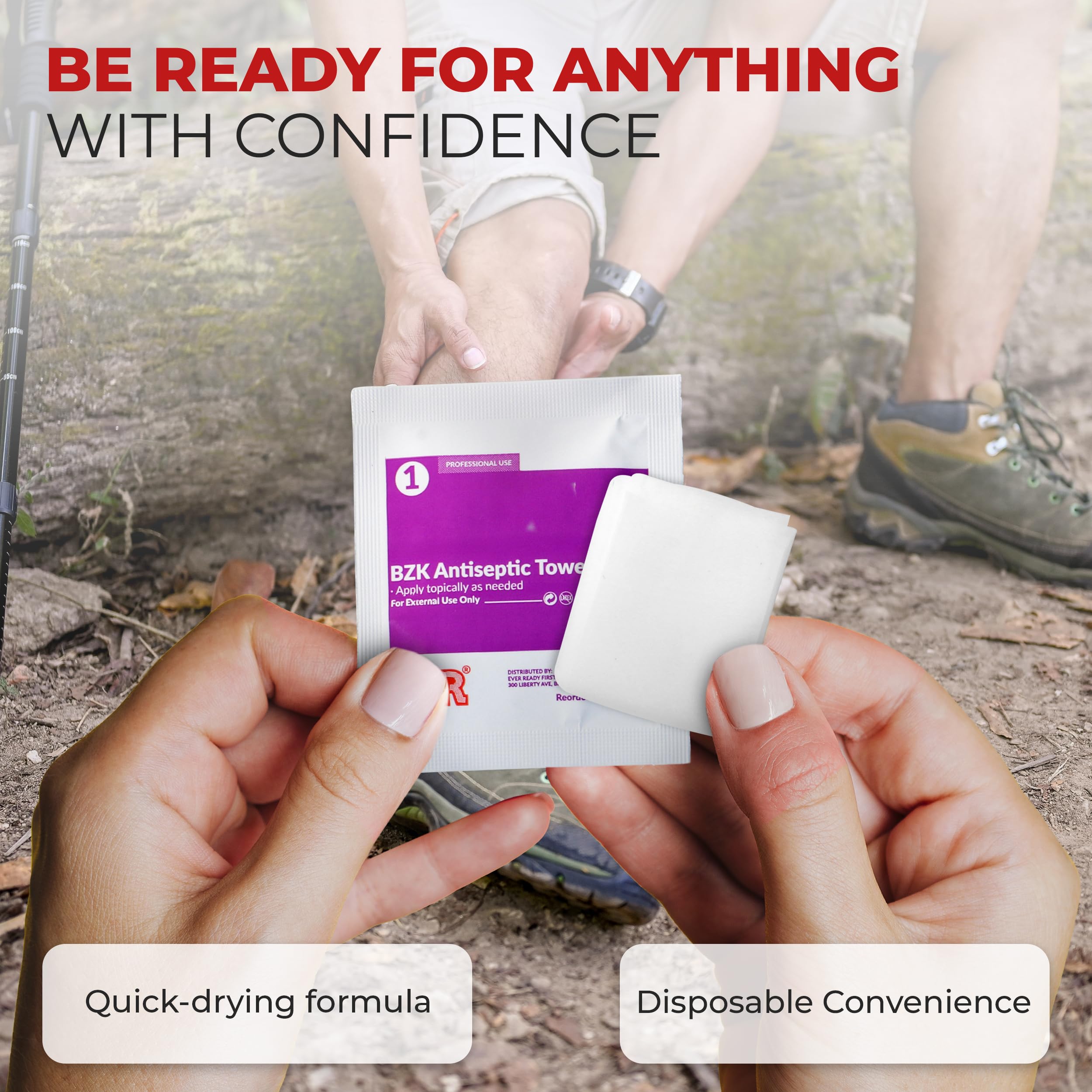 Travel-friendly bulk pack keeps first-aid supplies ready in bags and cars.