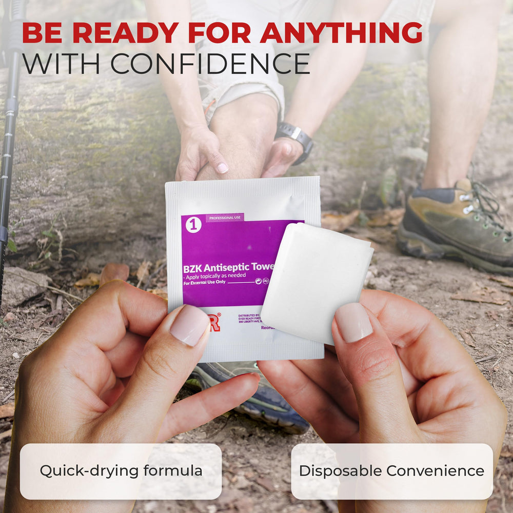 Travel-friendly bulk pack keeps first-aid supplies ready in bags and cars.