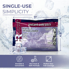 Ever Ready First Aid cold pack laid flat for versatile coverage.