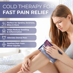 Ever Ready First Aid ice pack 4.5x7 in use for targeted relief.