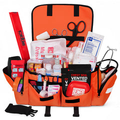 Ever Ready First Aid trauma bag front view for quick access in emergencies.