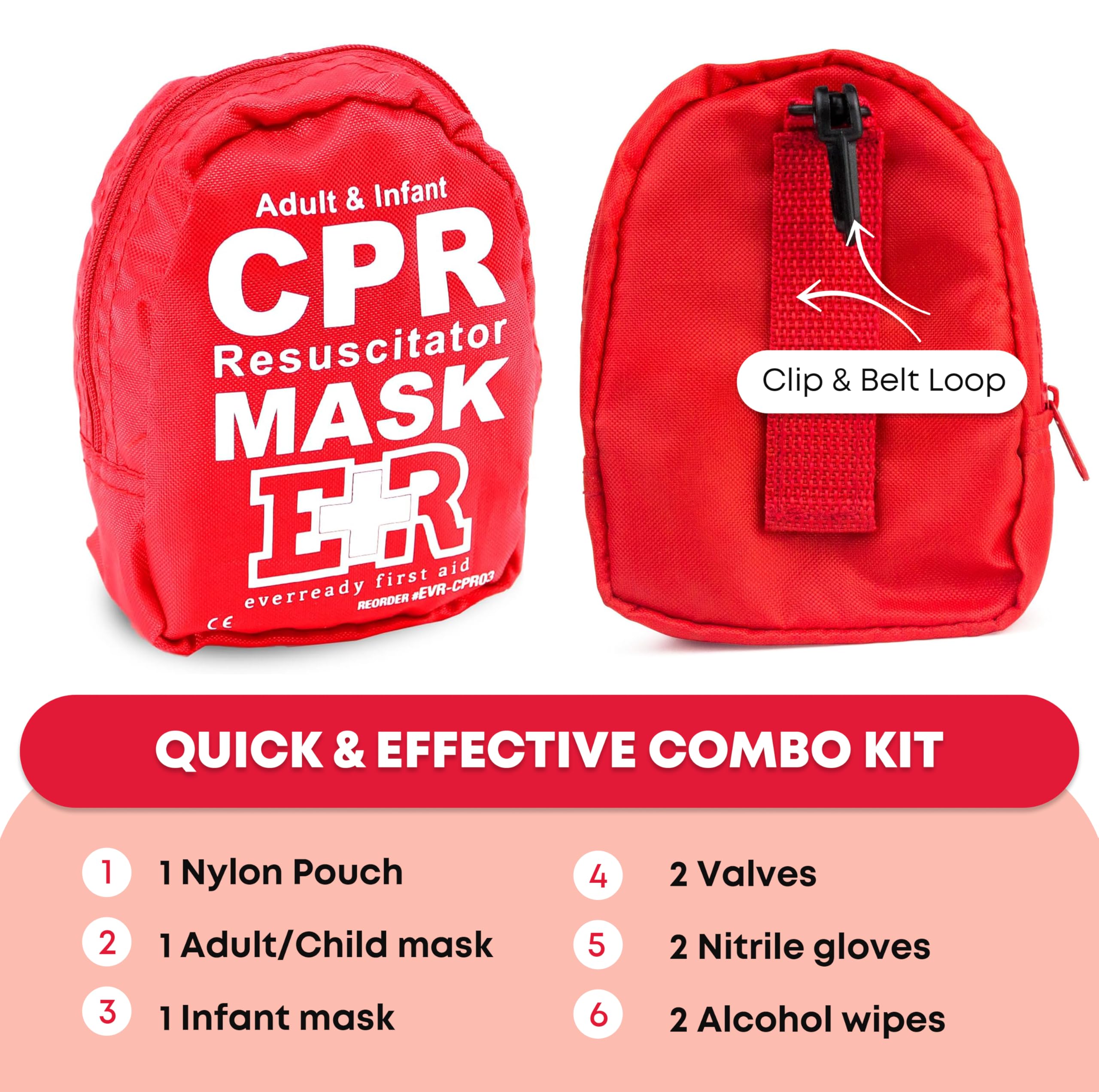Ever Ready First Aid infant CPR mask for child resuscitation safety