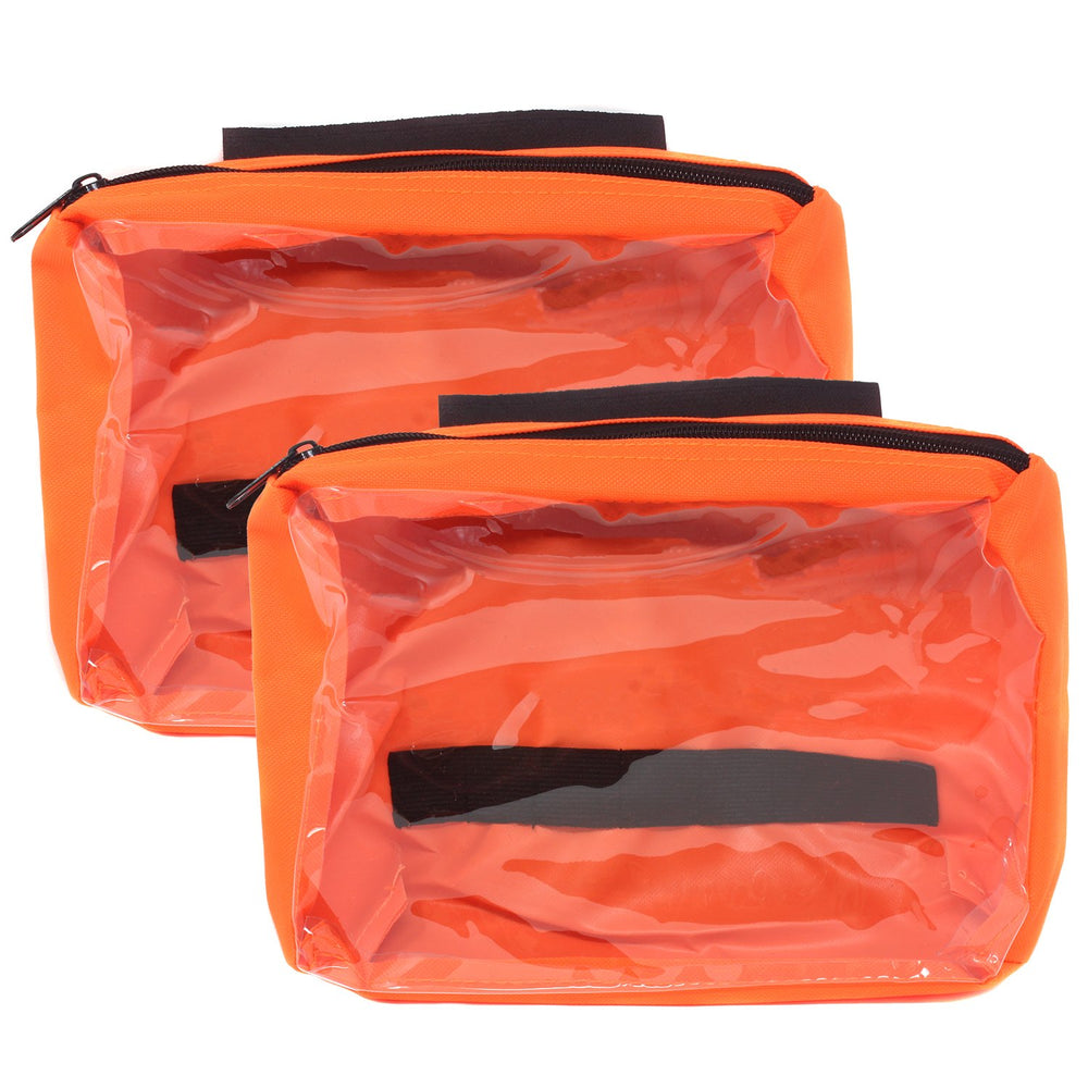 Ever Ready First Aid orange trauma bag pockets support quick access during emergencies