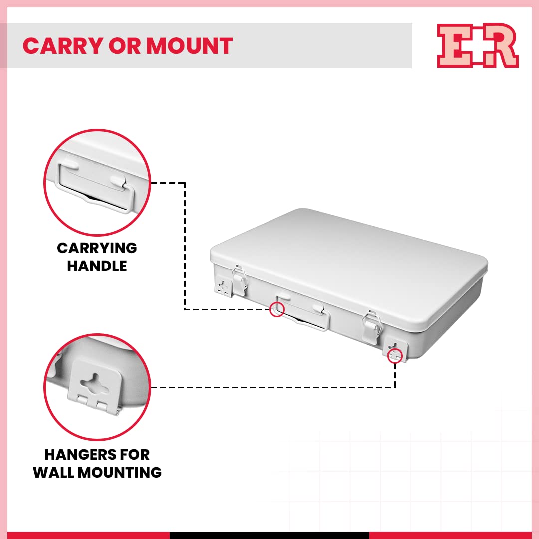 Ever Ready First Aid metal case one-piece gasket for moisture protection.