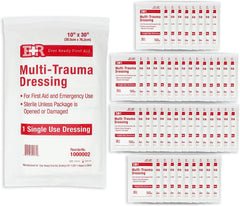 Ever Ready First Aid multi-trauma dressing 10x30 pack cover, broad wound coverage for large areas