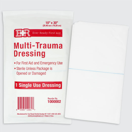 Ever Ready First Aid sterile packaging emphasizes hygiene for safe dressing access