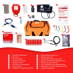 Removable padded liner in Ever Ready trauma kit bag for customizable storage