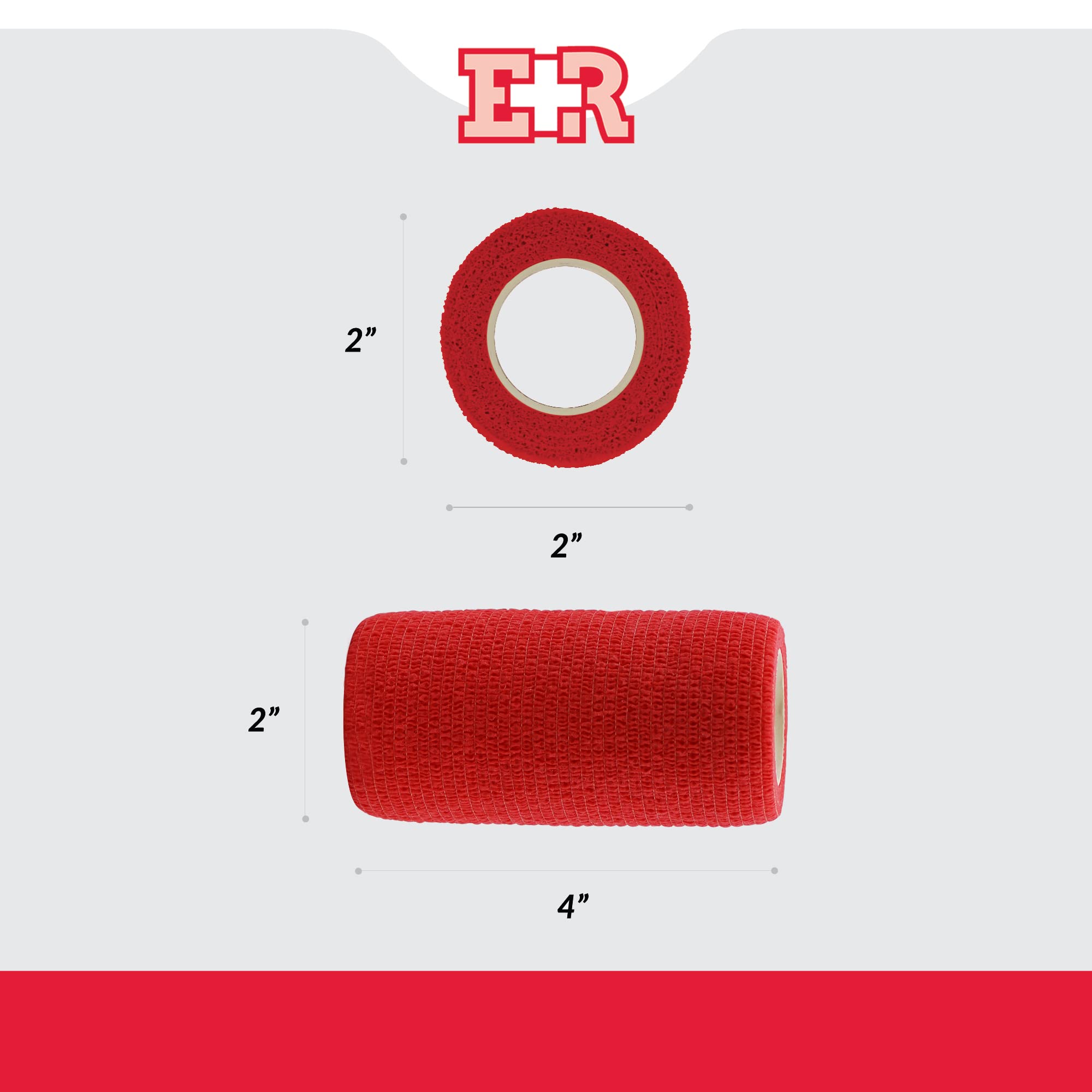 Ever Ready latex-free bandage packaging indicating easy poly-bag storage