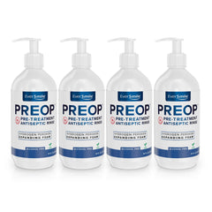 EverSmile PreOp Foaming Rinse bottle with pump for quick, precise dosing.